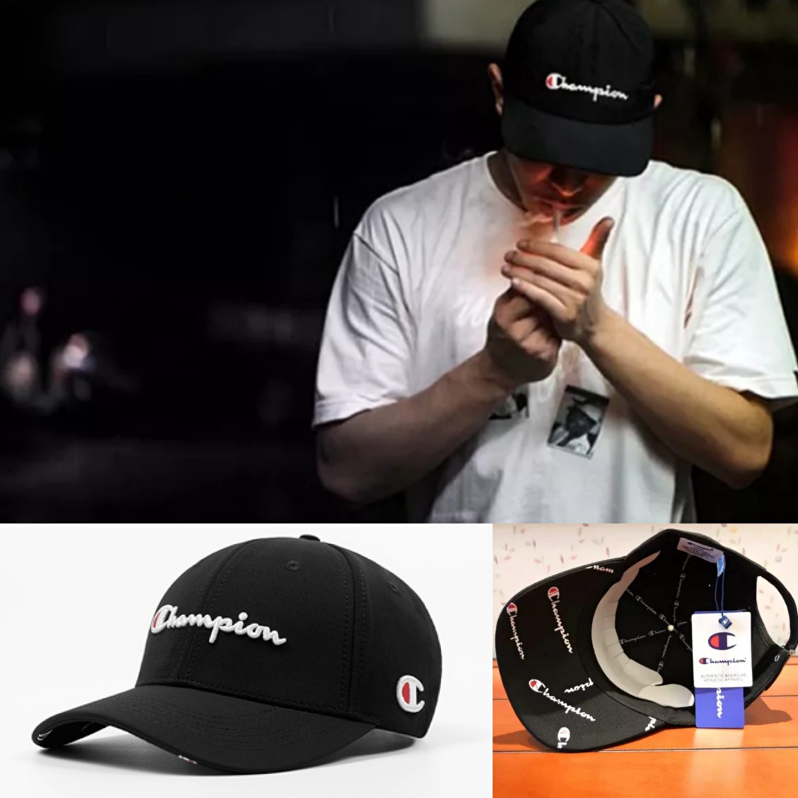 大阪上新40 冠军champion帽子冠军鸭舌帽潮牌情侣款男女