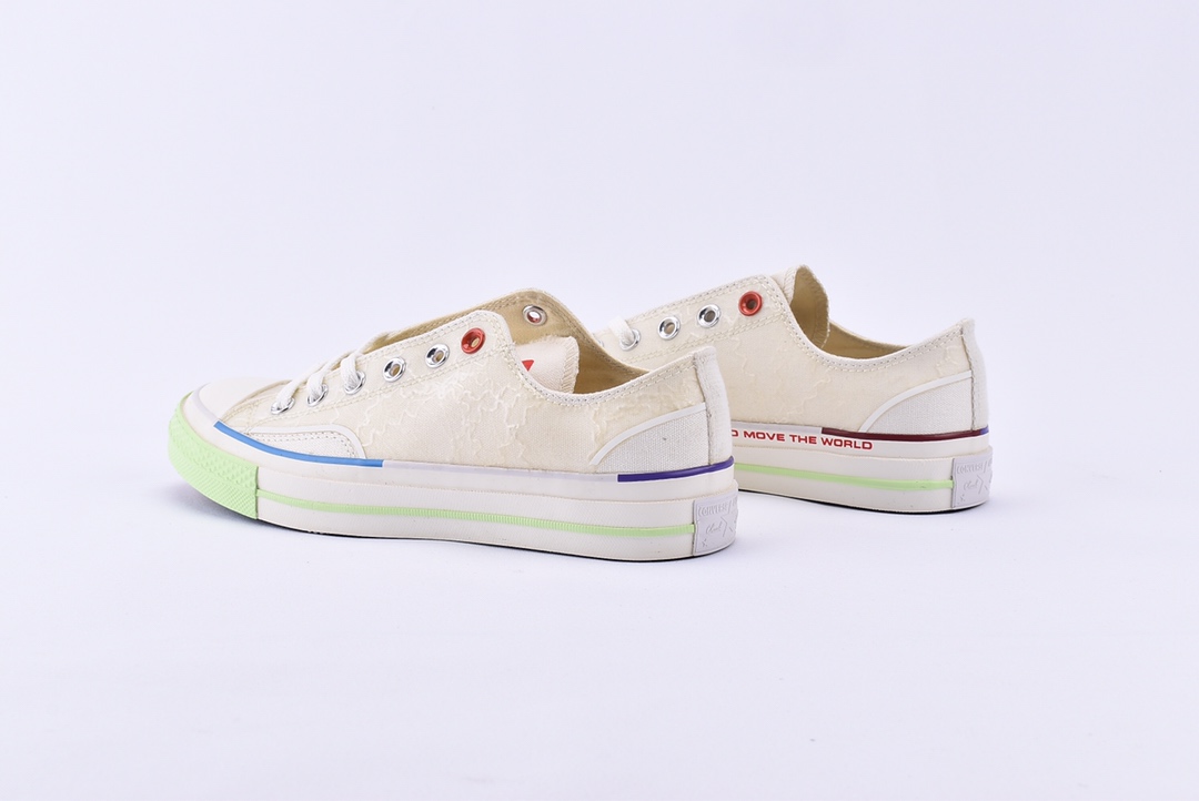 240 Converse/匡威  & PIGALLE 联名款 Chuck Taylor 1970s低帮滑板鞋/米白 果冻色