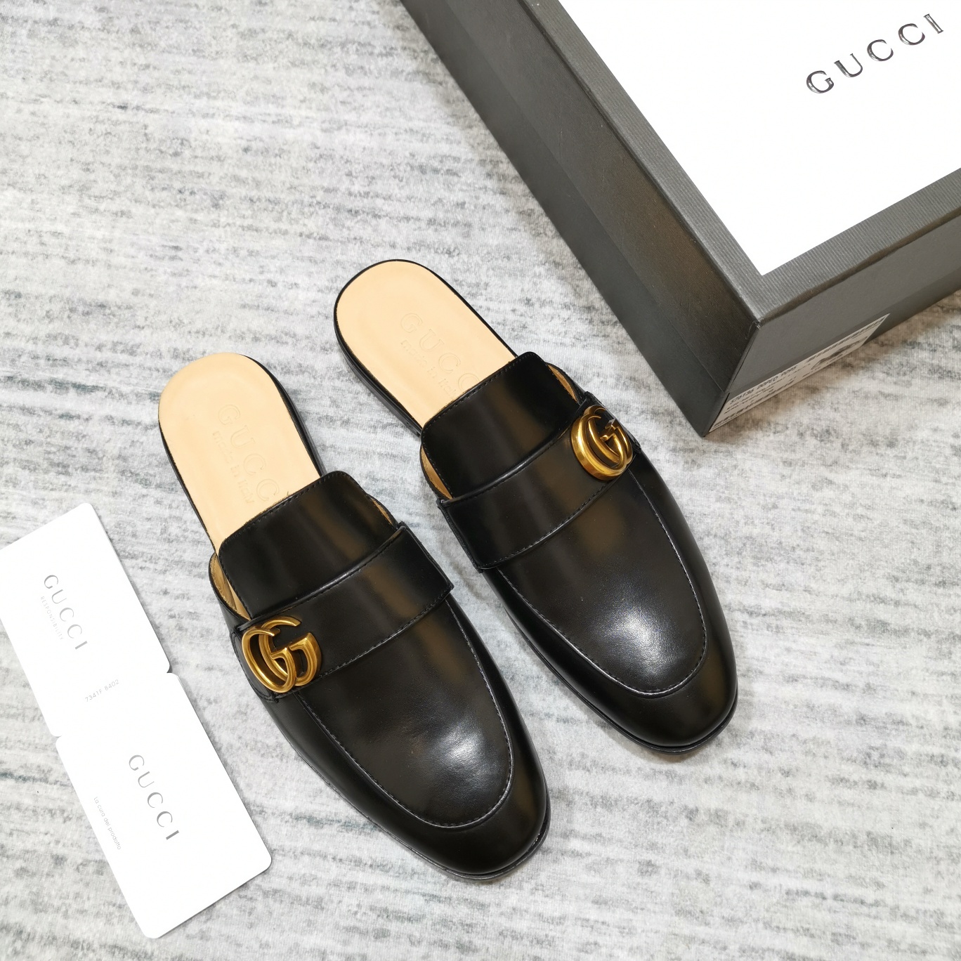 Gucci Zielony Czerwony Mężczyźni Skóra krowia Prawdziwa skóra