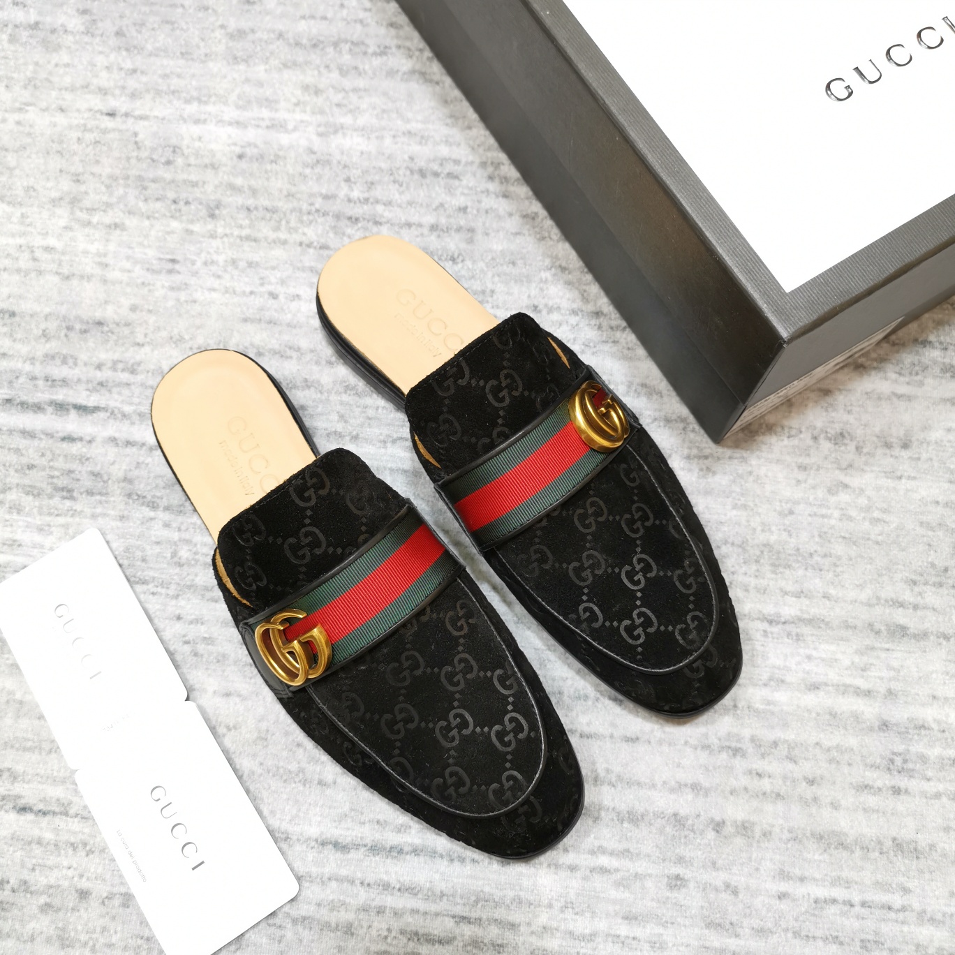 Gucci Aaaaa
 Zielony Czerwony Mężczyźni Skóra krowia Prawdziwa skóra