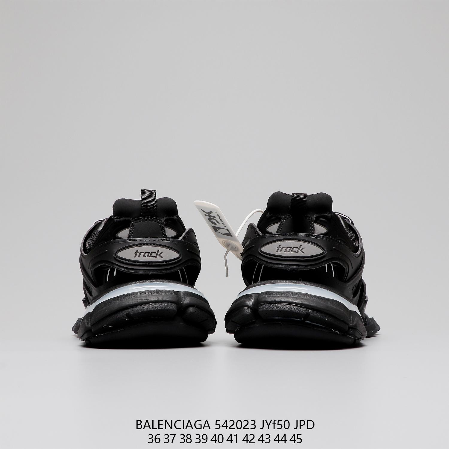 Balenciaga Track Sneakers Off White Orange Grailed