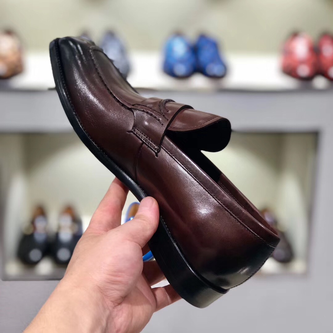 [Berluti] Piel de vacuno importada frotada y pintada a mano en boutique de alta gama#Suela exterior 