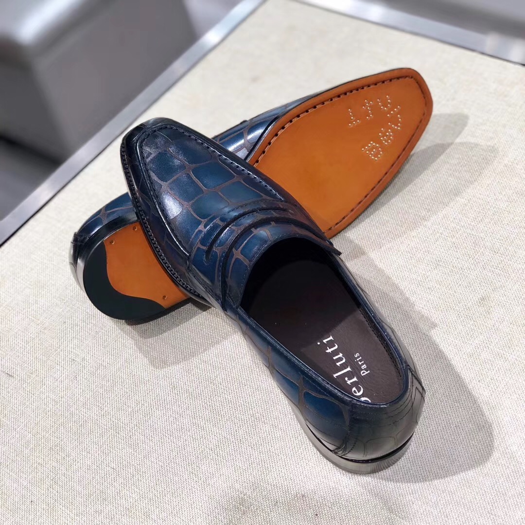 [Berluti] Boutique de alta gama primavera/verano nueva colección Alessandro Demesure zapatos con cor