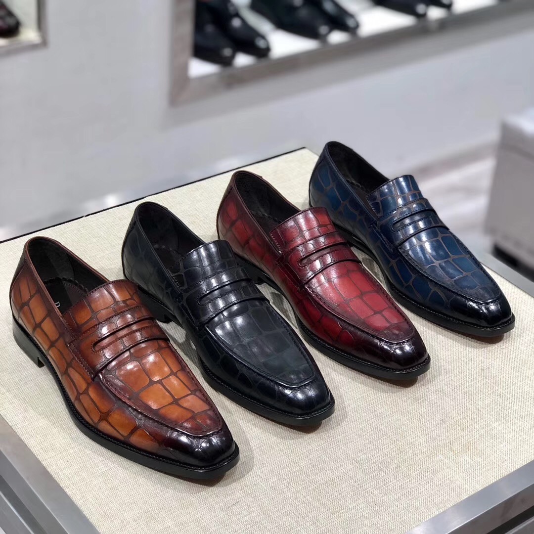 [Berluti] Boutique de alta gama SS19 colección Alessandro Demesure zapatos con cordones de tres ojal