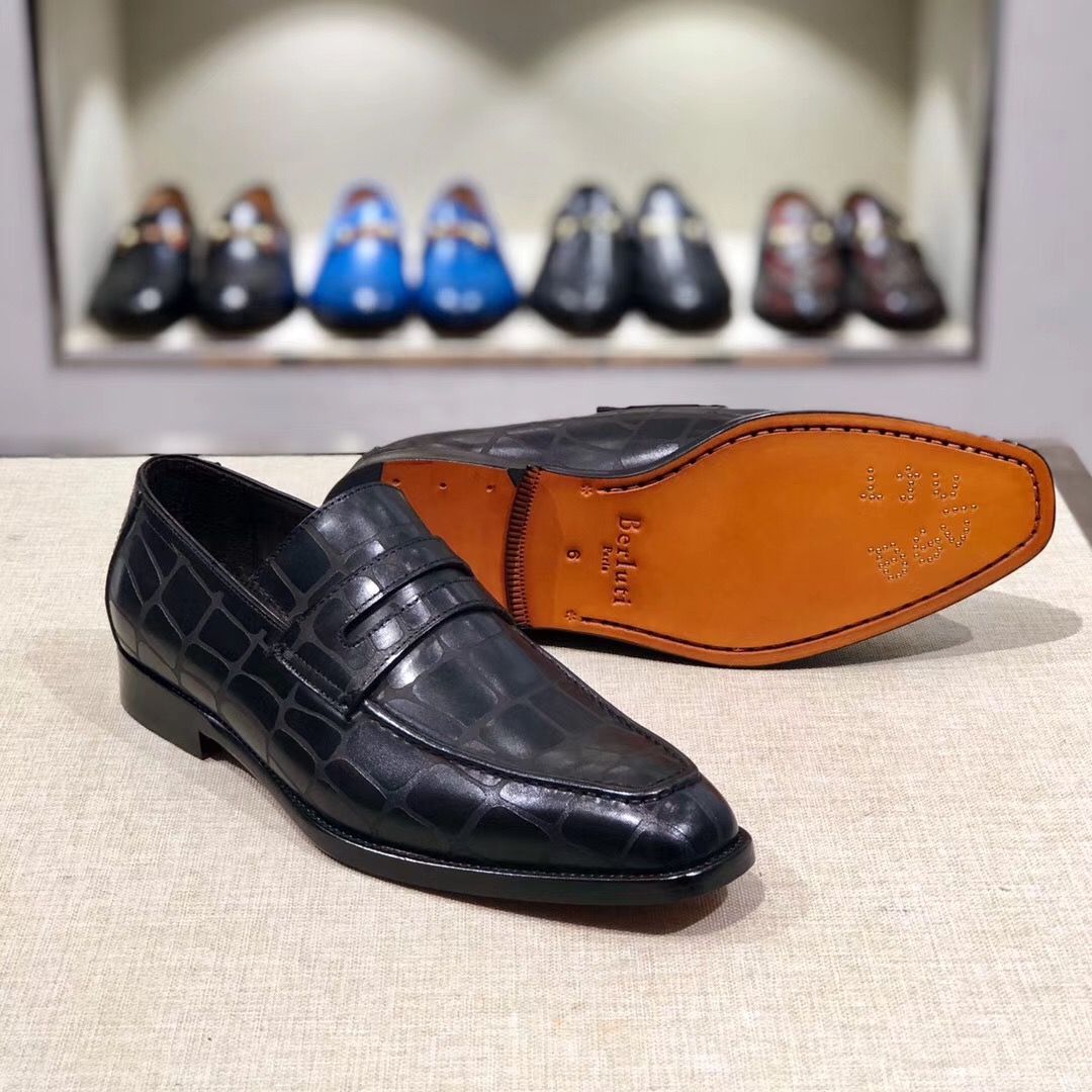 [Berluti] Boutique de alta gama SS19 colección Alessandro Demesure zapatos con cordones de tres ojal