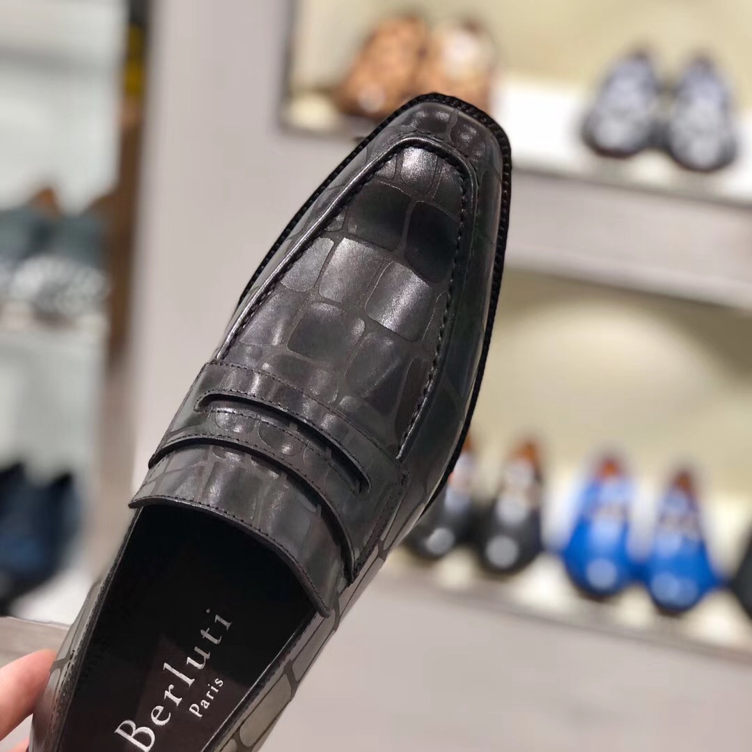 [Berluti] Boutique de alta gama SS19 colección Alessandro Demesure zapatos con cordones de tres ojal