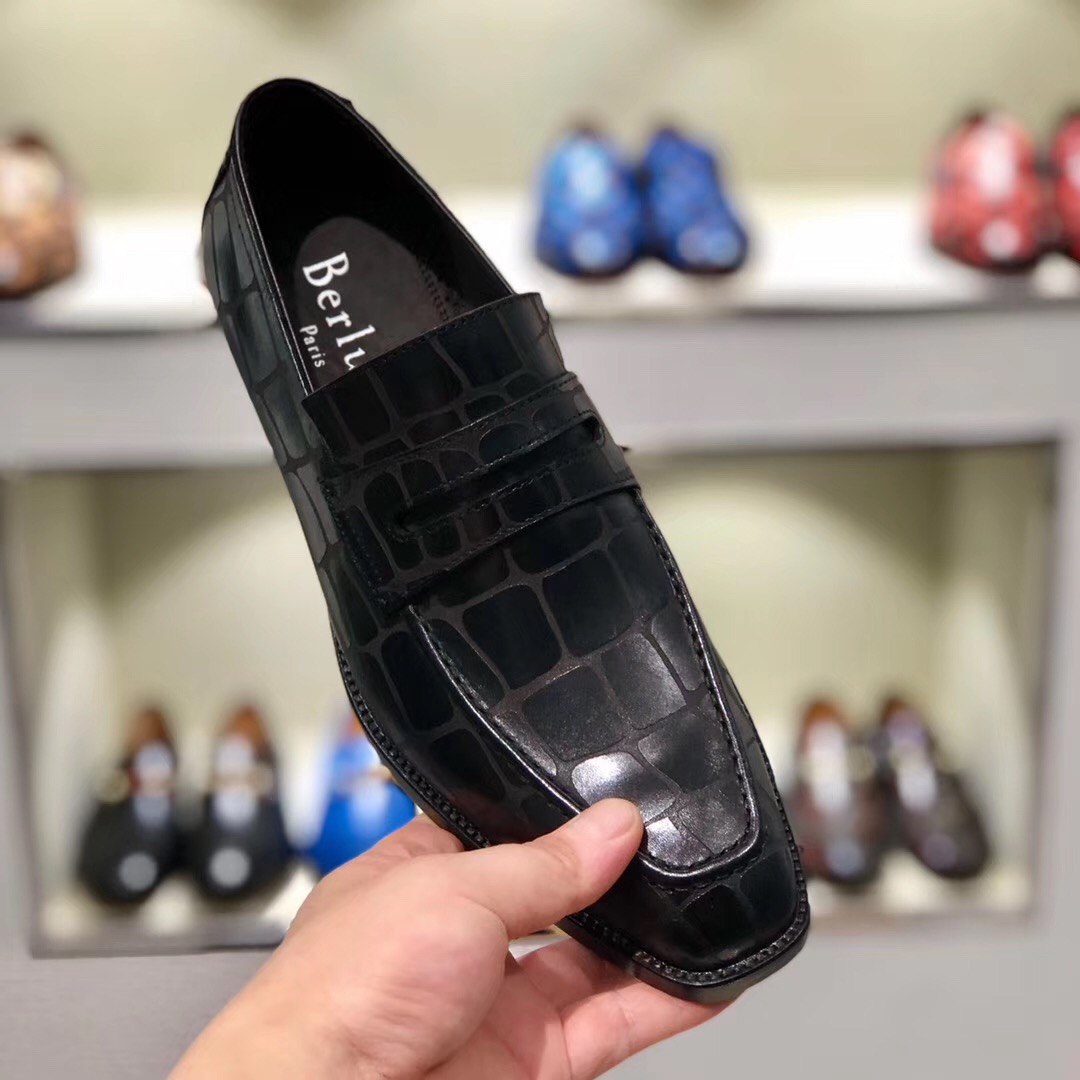[Berluti] Boutique de alta gama SS19 colección Alessandro Demesure zapatos con cordones de tres ojal