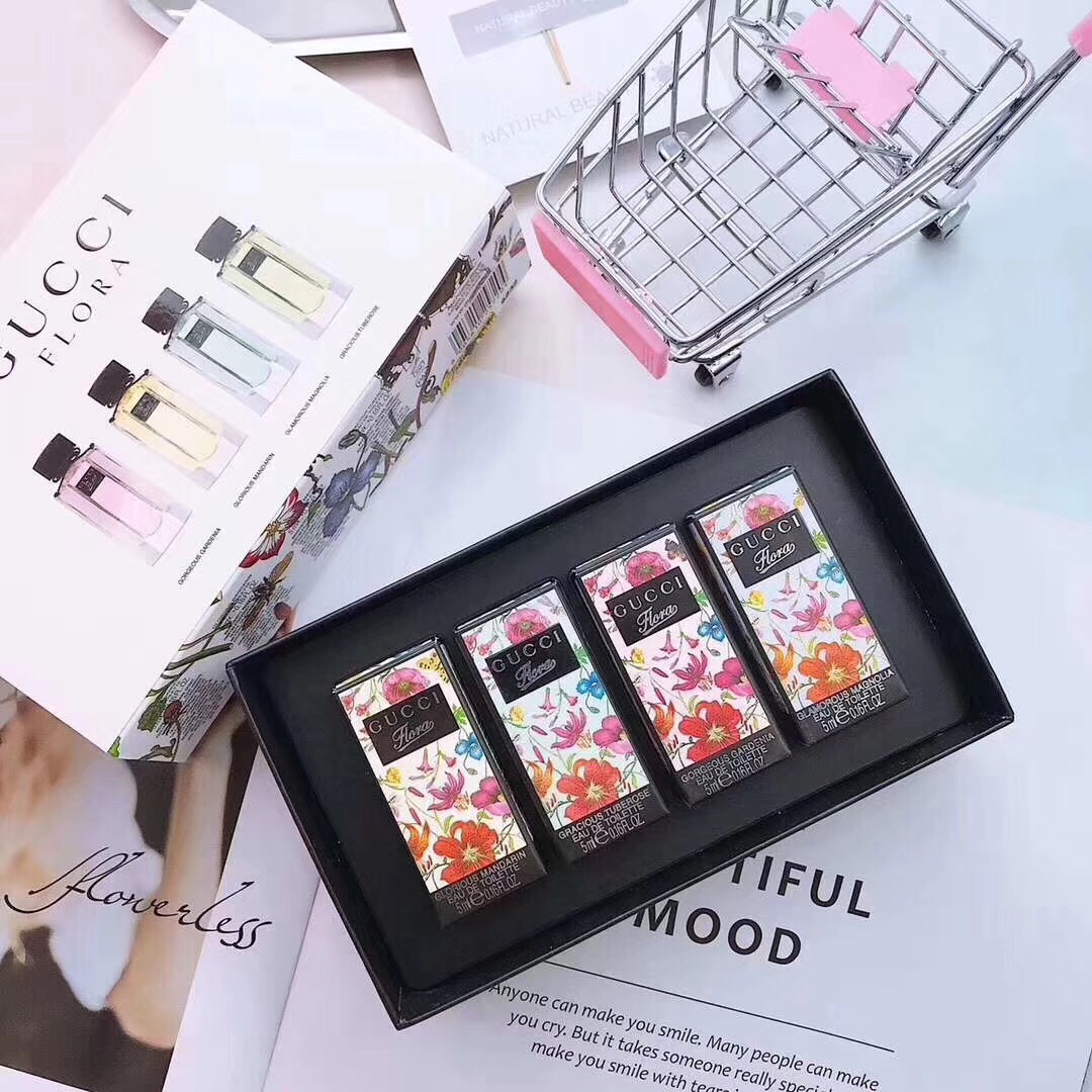 Gucci Flora Miniature Perfume Gift Set - 4 x 5ml Floral Fragrances 3 i1566045567 6008 1