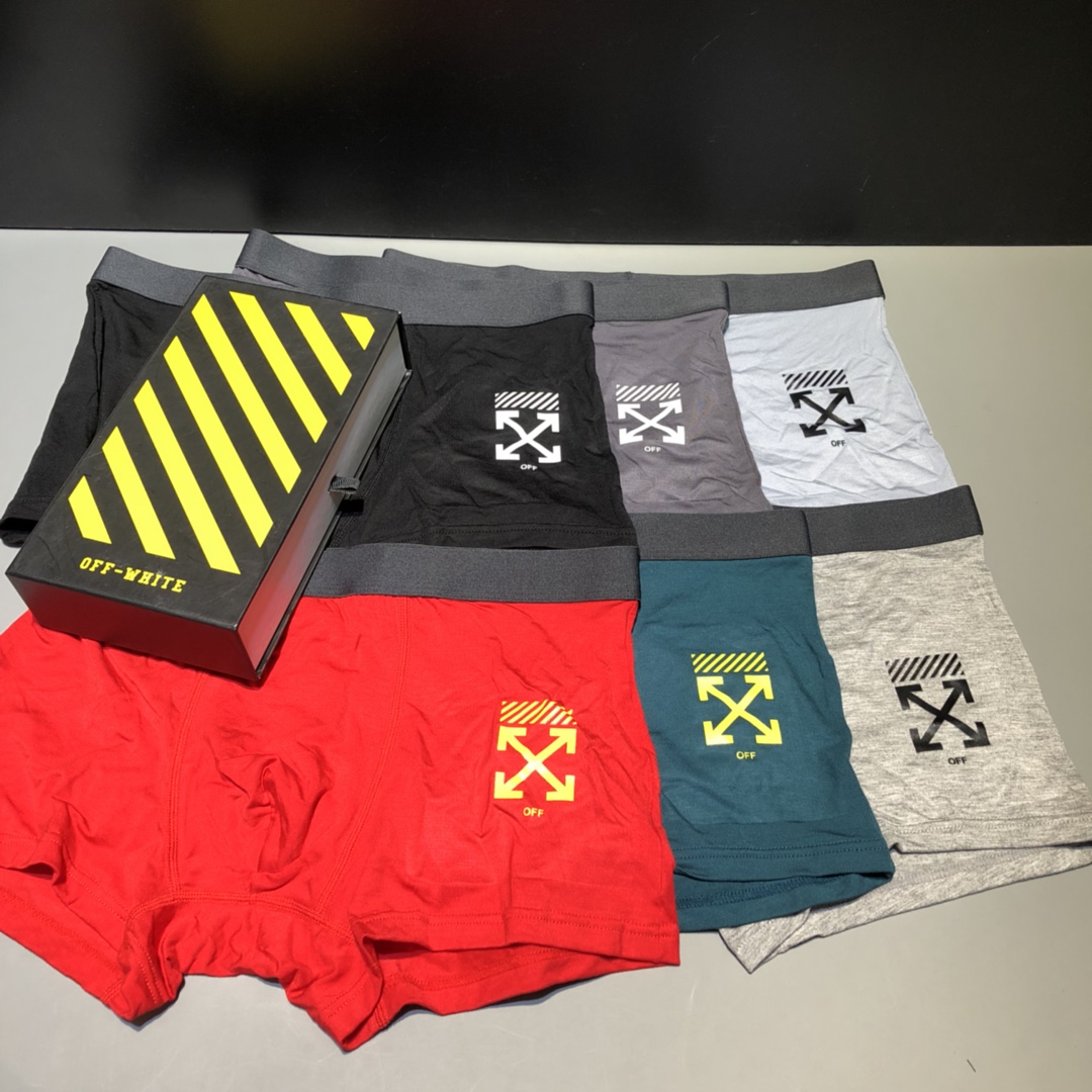  Off-White 精品时尚男士内裤！外贸国外订单，原单品质，无缝切割工艺 科学配 91%莫代尔+9%