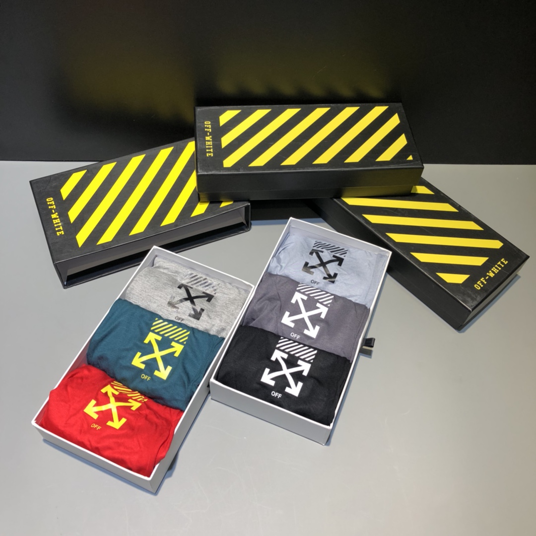  Off-White 精品时尚男士内裤！外贸国外订单，原单品质，无缝切割工艺 科学配 91%莫代尔+9%