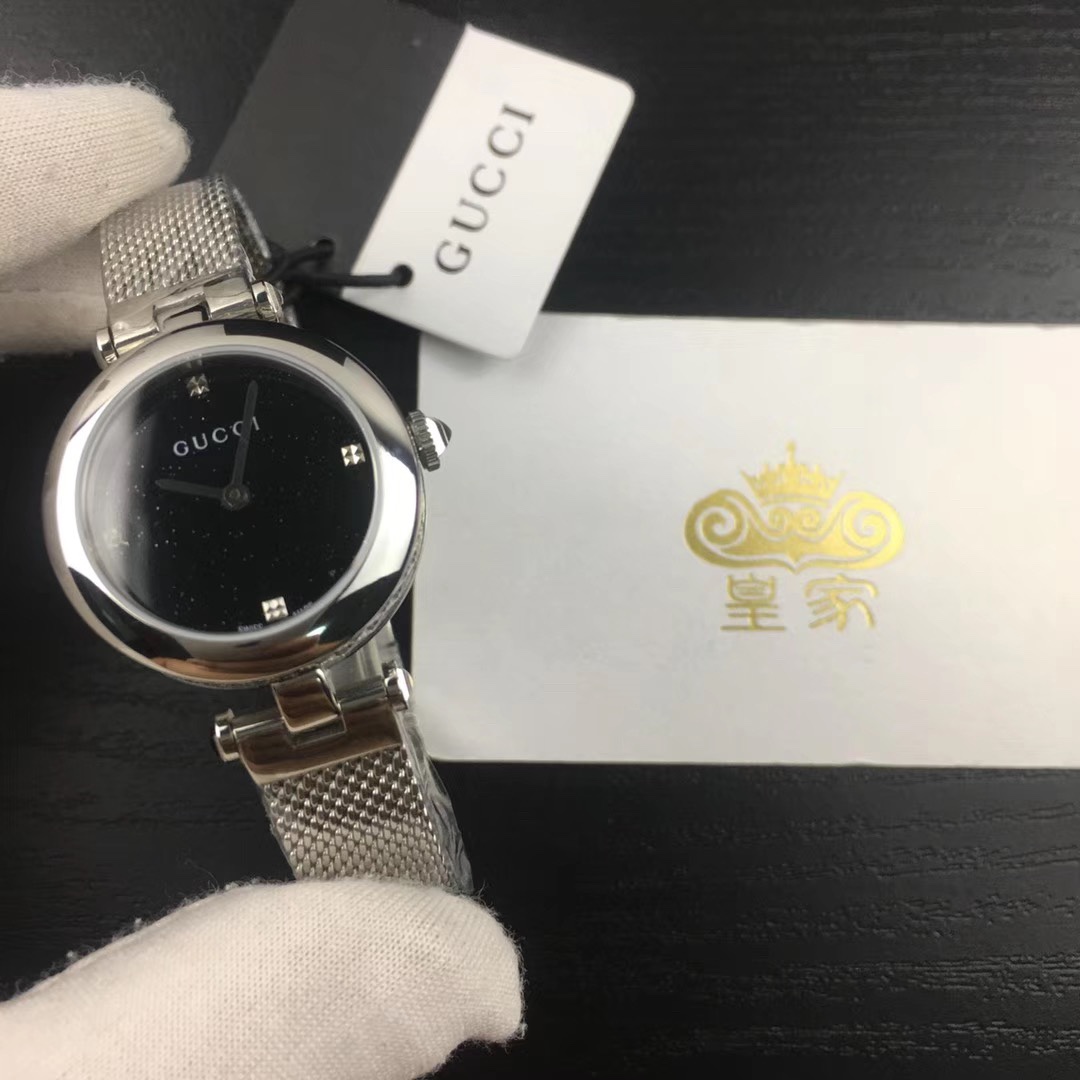 Gucci 皇家 古驰女表黑色表盘腕表