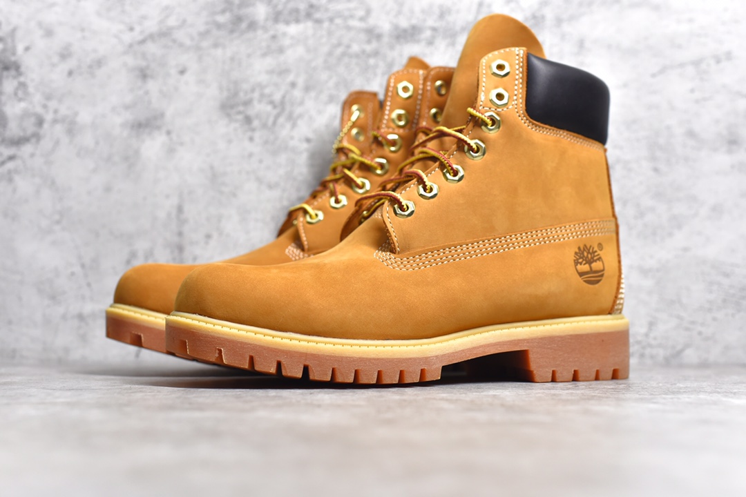 添柏岚/天伯伦Timberland 6 Inch Leather Boots添柏岚经典户外6英寸大黄靴“OG麦黄黑” TB010061-713