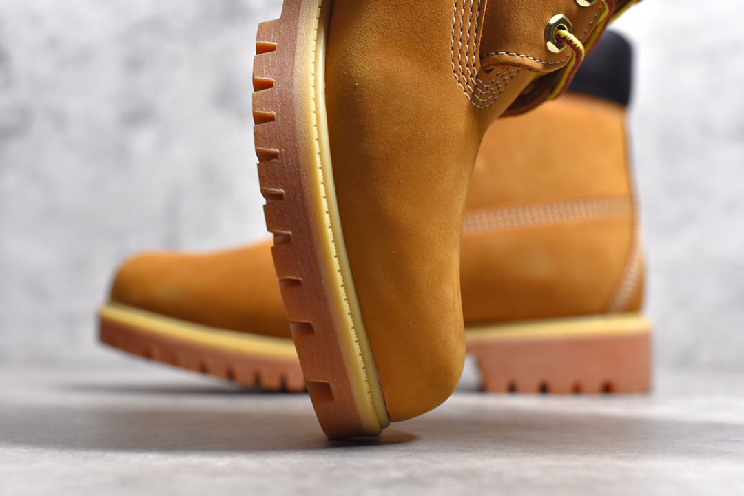 添柏岚/天伯伦Timberland 6 Inch Leather Boots添柏岚经典户外6英寸大黄靴“OG麦黄黑” TB010061-713