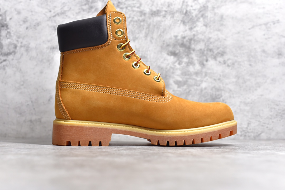 添柏岚/天伯伦Timberland 6 Inch Leather Boots添柏岚经典户外6英寸大黄靴“OG麦黄黑” TB010061-713