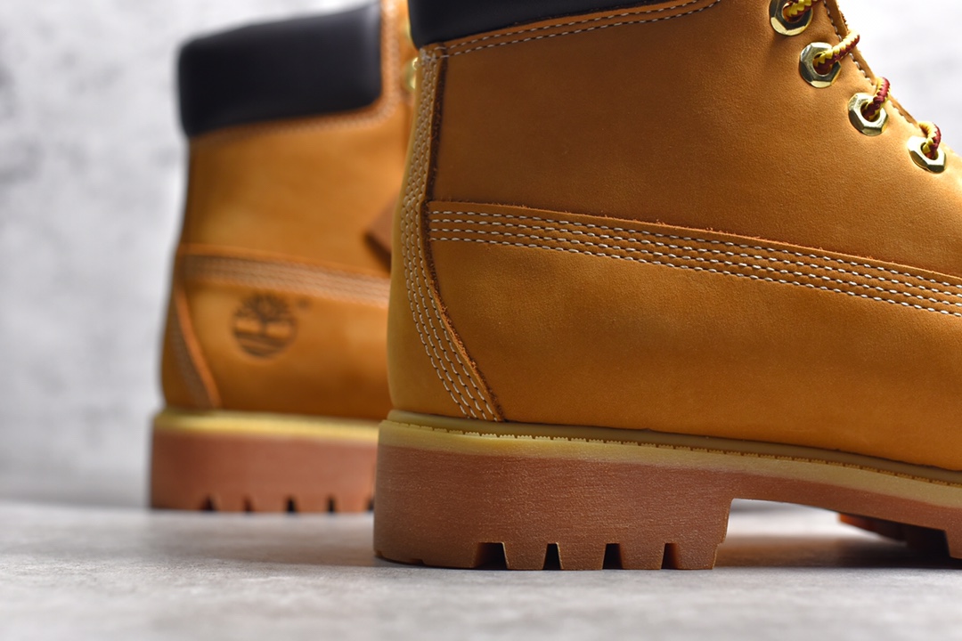 添柏岚/天伯伦Timberland 6 Inch Leather Boots添柏岚经典户外6英寸大黄靴“OG麦黄黑” TB010061-713