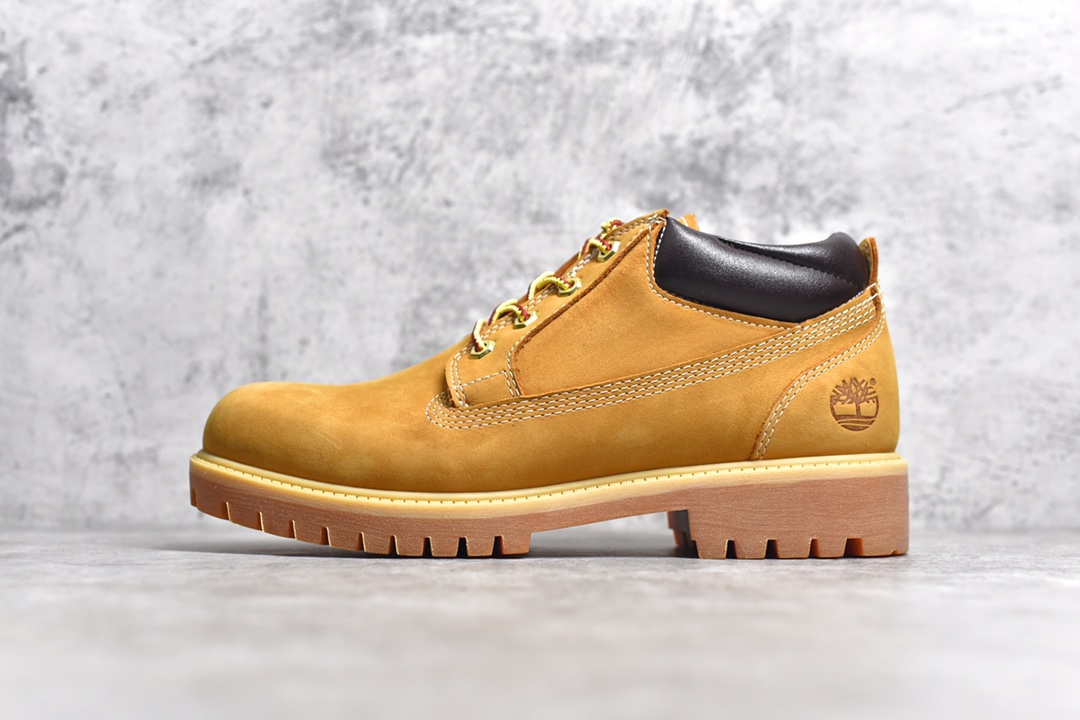 天伯伦Timberland Men's Classic Oxford Waterproof Boots男款低帮防水沙漠工装休闲马丁低靴“黑武士泥灰” TB073537-001