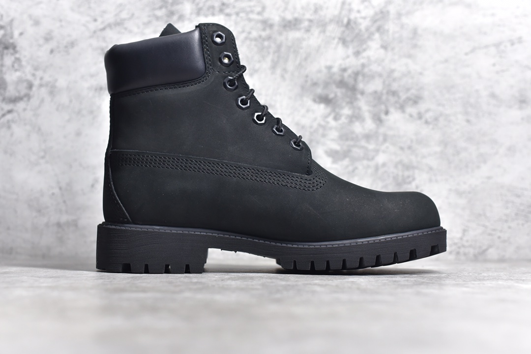 Timberland 6 Inch Leather Boots添柏岚经典户外6英寸大黄靴“全黑武士” TB010073-001