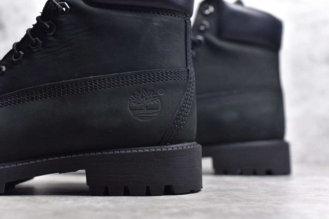 Timberland 6 Inch Leather Boots添柏岚经典户外6英寸大黄靴“全黑武士” TB010073-001