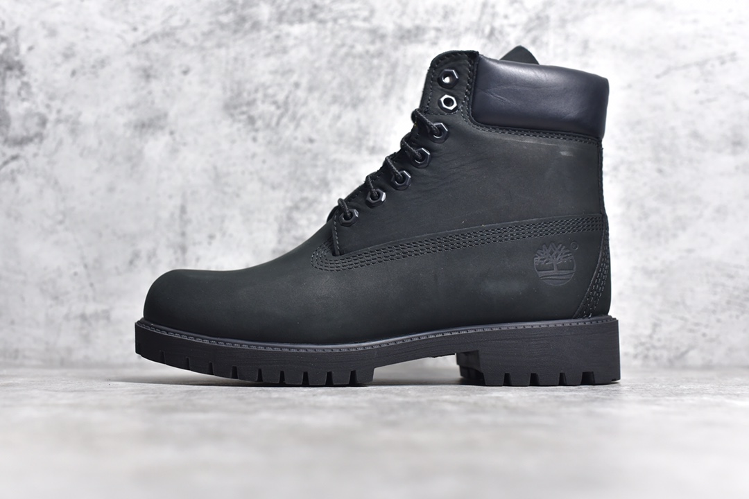 Timberland 6 Inch Leather Boots添柏岚经典户外6英寸大黄靴“全黑武士” TB010073-001