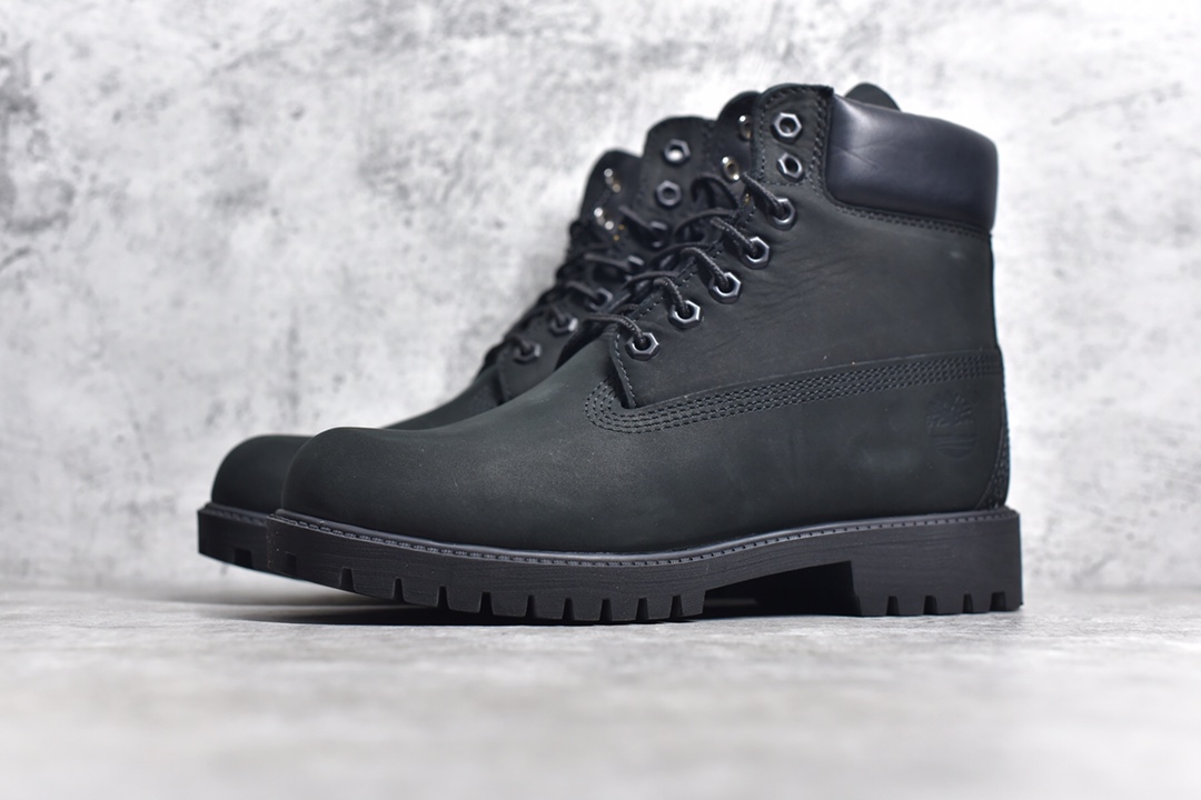 Timberland 6 Inch Leather Boots添柏岚经典户外6英寸大黄靴“全黑武士” TB010073-001