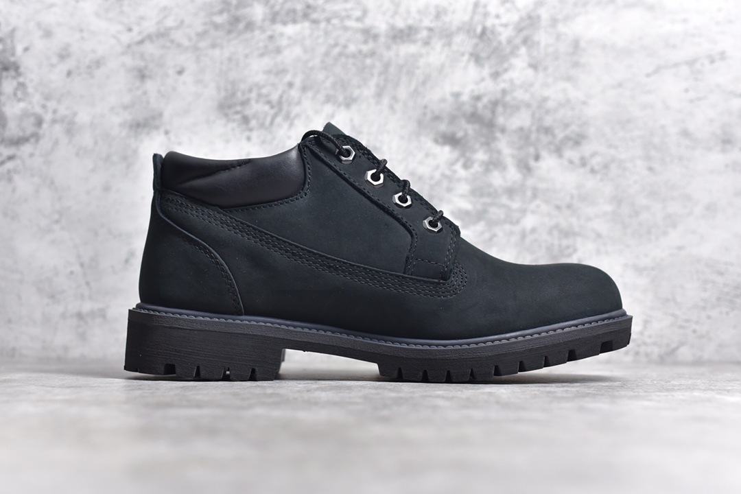 280 添柏岚／天伯伦Timberland Men's Classic Oxford Waterproof Boots男款低帮防水沙漠工装休闲马丁低靴“黑武士泥灰”TB073537-001