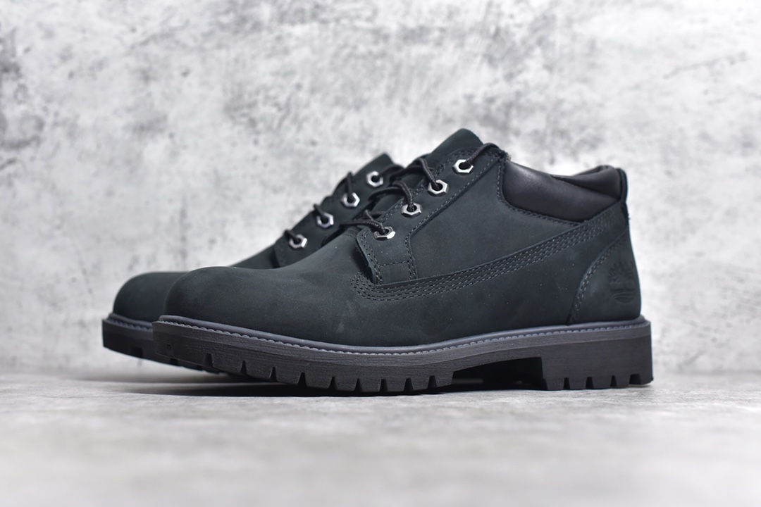 280 添柏岚／天伯伦Timberland Men's Classic Oxford Waterproof Boots男款低帮防水沙漠工装休闲马丁低靴“黑武士泥灰”TB073537-001