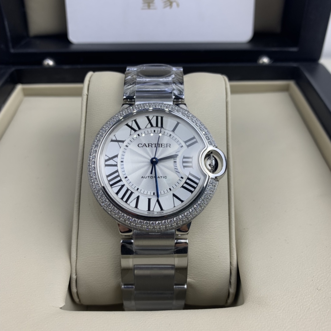 Cartier 皇家 卡地亚蓝气球系列36尺寸镶钻腕表
