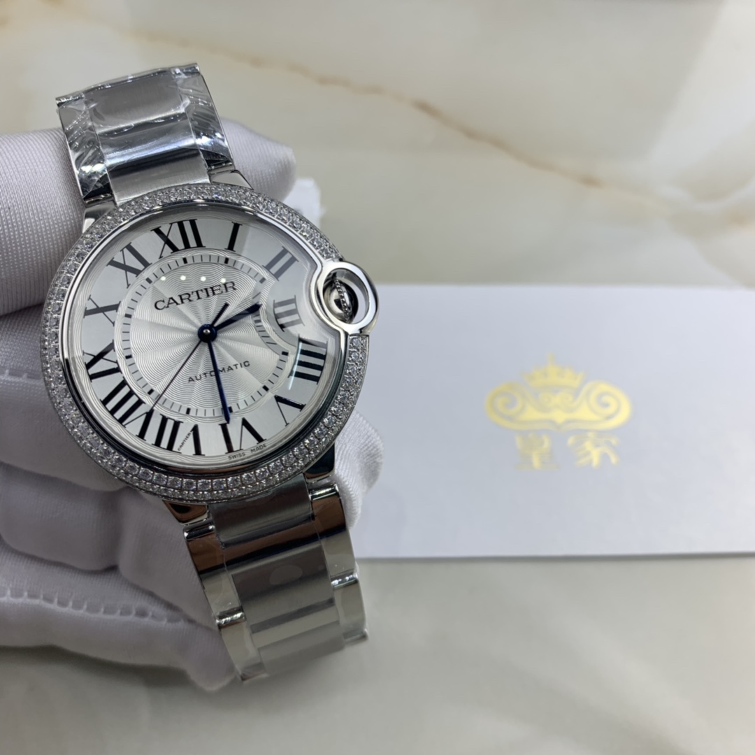 Cartier 皇家 卡地亚蓝气球系列36尺寸镶钻腕表