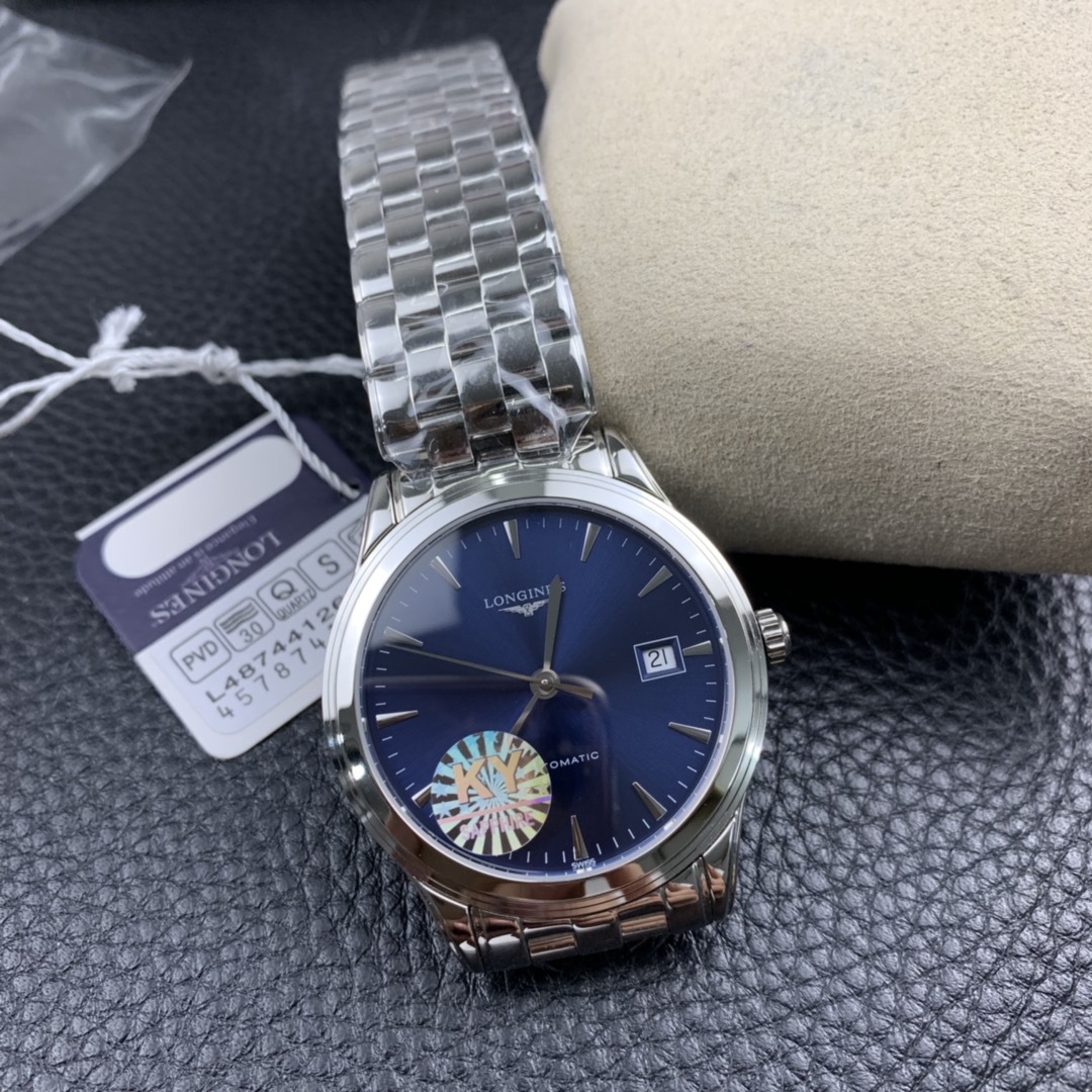 [LONGINES Watches]KY Longines military flag series blue face
