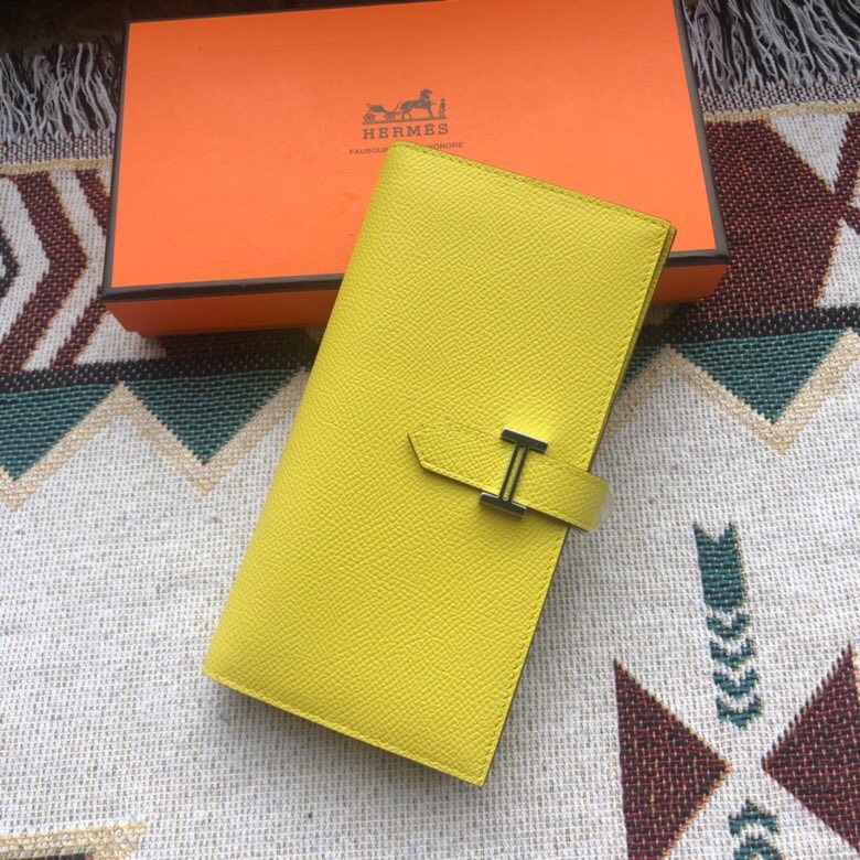 NO:674557,Bearn long wallet, epsom leather, lemon yellow, large cash capacity, size 17.5*9.5cm, H wallet, wallets19860909Bearn 长款钱包 epsom皮 柠檬黄,现金容量超大,尺寸17.5*9.5cm,H 钱包,wallets,欧美剧