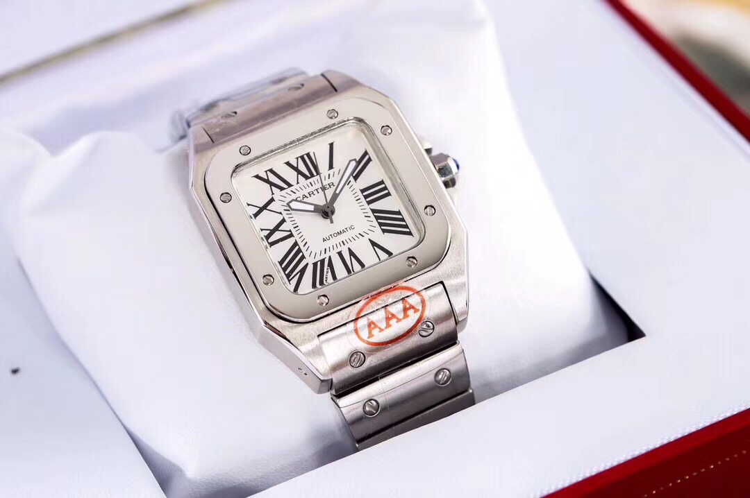 Cartier 2019全新 AAA做工 翻修机械 完美还原 尺寸 业内顶尖 ‼ 这枚卡地亚-桑托斯系列腕表