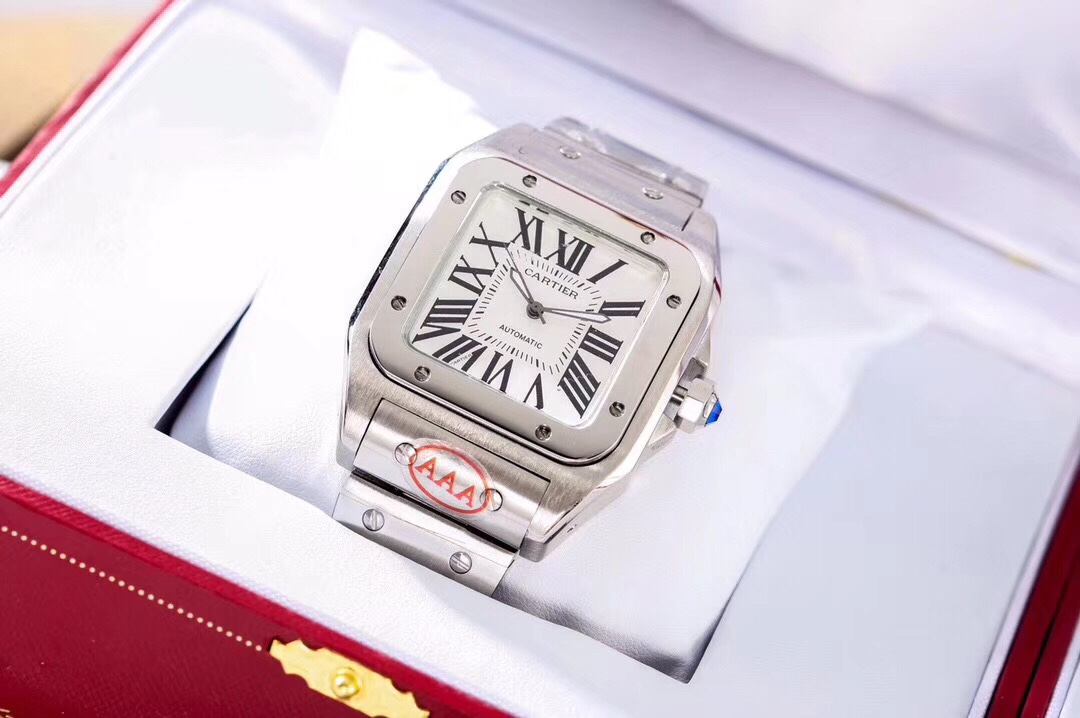 Cartier 2019全新 AAA做工 翻修机械 完美还原 尺寸 业内顶尖 ‼ 这枚卡地亚-桑托斯系列腕表