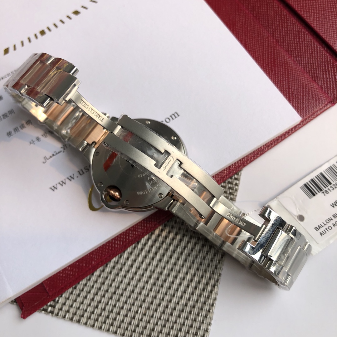 Cartier 最新版包金18k贝壳粉面 真正 品质 特殊渠道货 原装瑞士机芯