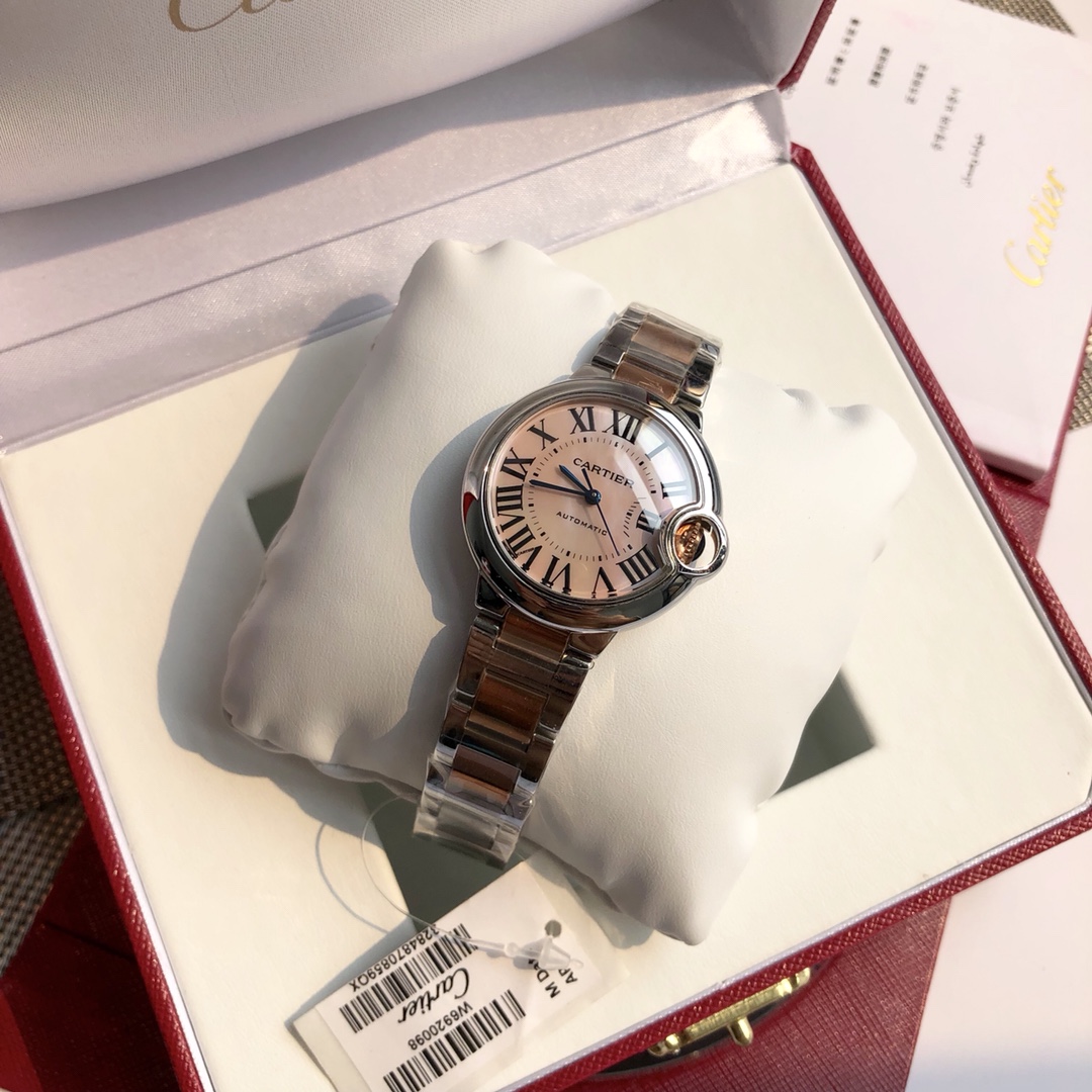 Cartier 最新版包金18k贝壳粉面 真正 品质 特殊渠道货 原装瑞士机芯