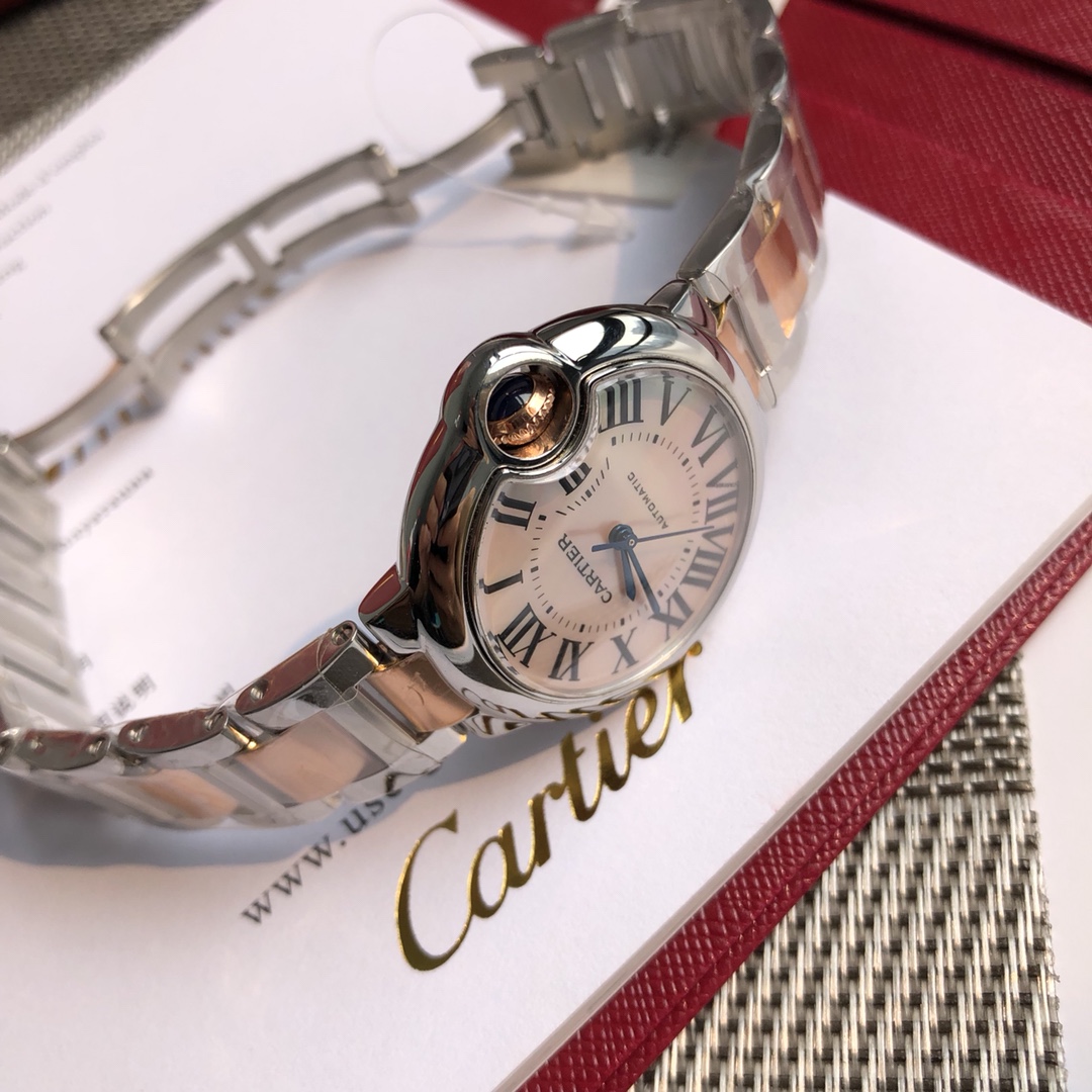 Cartier 最新版包金18k贝壳粉面 真正 品质 特殊渠道货 原装瑞士机芯