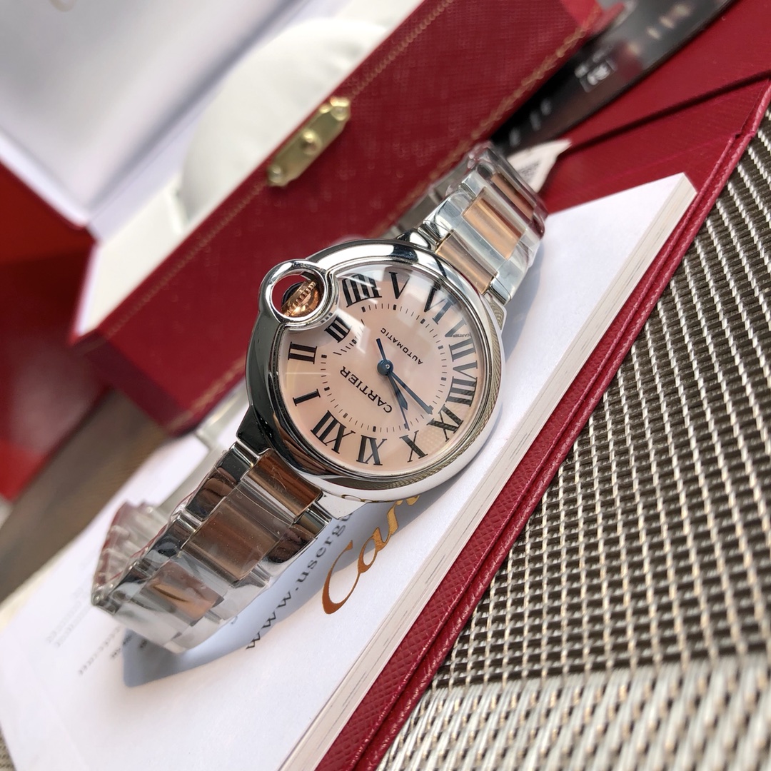 Cartier 最新版包金18k贝壳粉面 真正 品质 特殊渠道货 原装瑞士机芯
