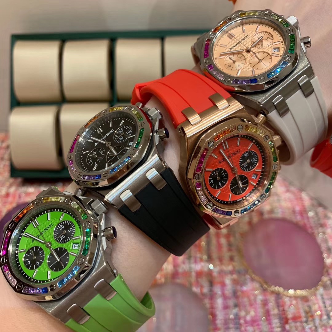 Audemars Piguet 爱彼女款镶钻女款 五颜六色色