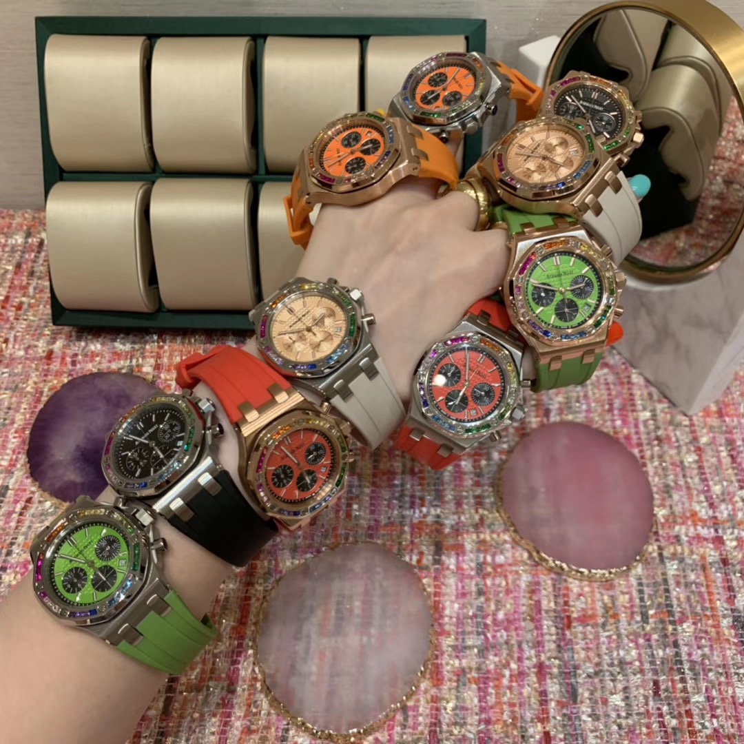 Audemars Piguet 爱彼女款镶钻女款 五颜六色色