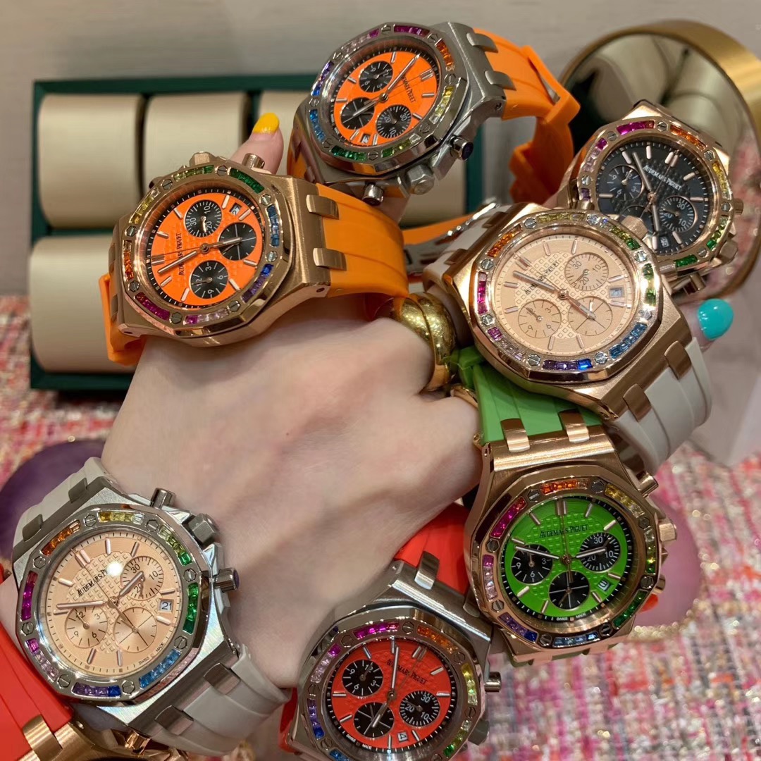 Audemars Piguet 爱彼女款镶钻女款 五颜六色色