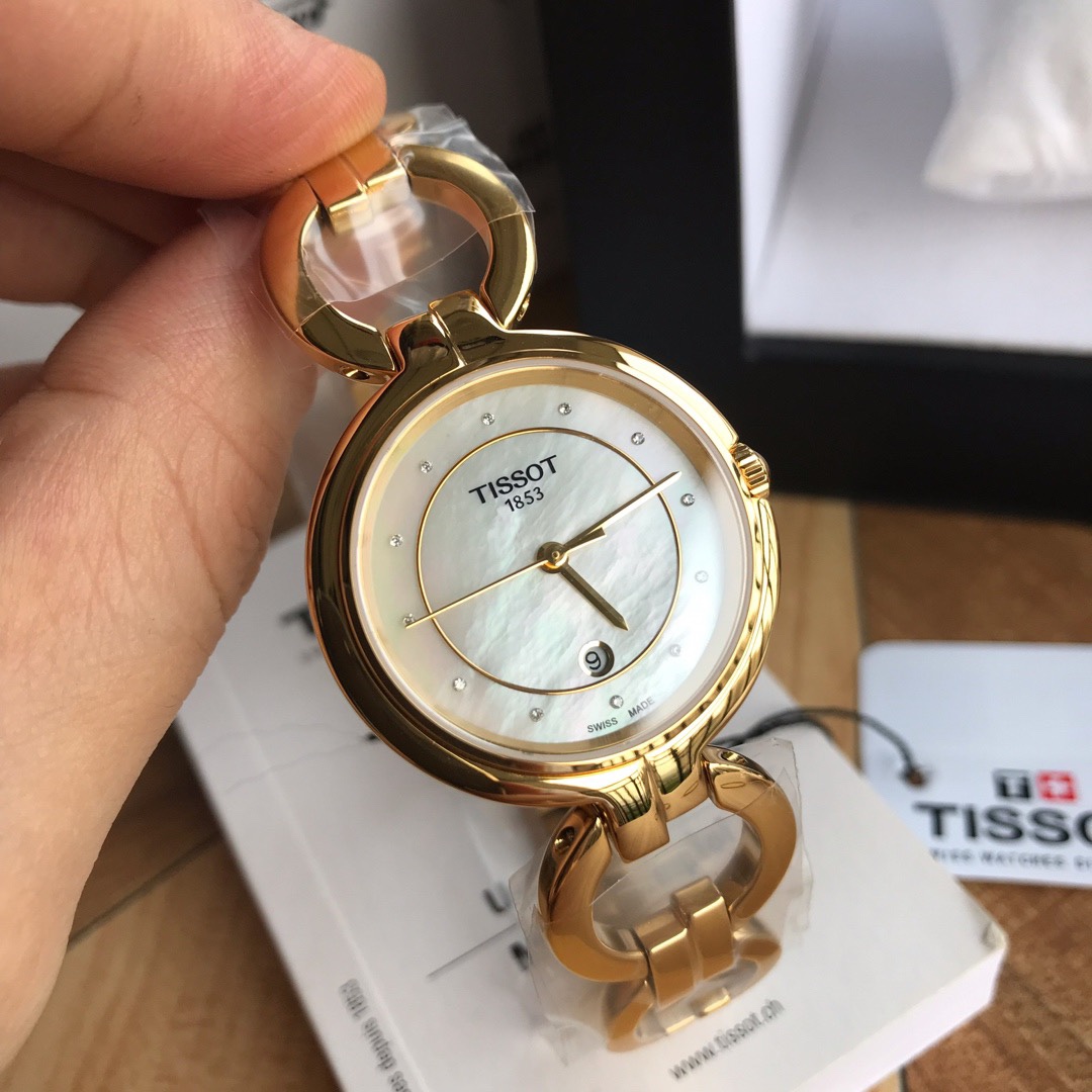 Unknown 天梭T094佛拉明戈系列，简洁百搭女链表，26mm表径