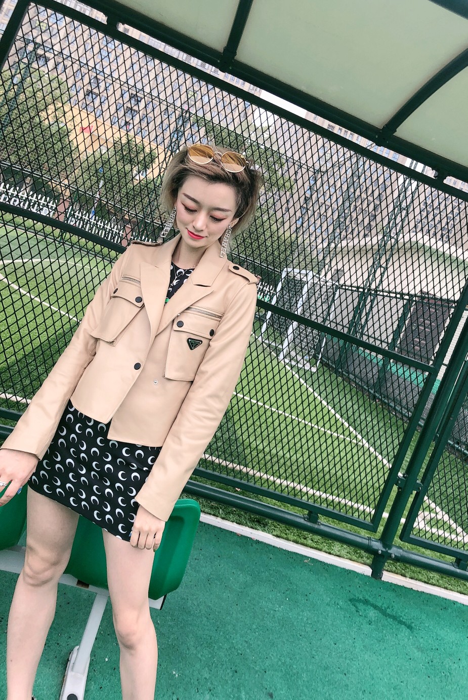 High-end Female Suit: Prada Sheepskin Shorts, Dustproof Bags, Various Sizes - 图片 1