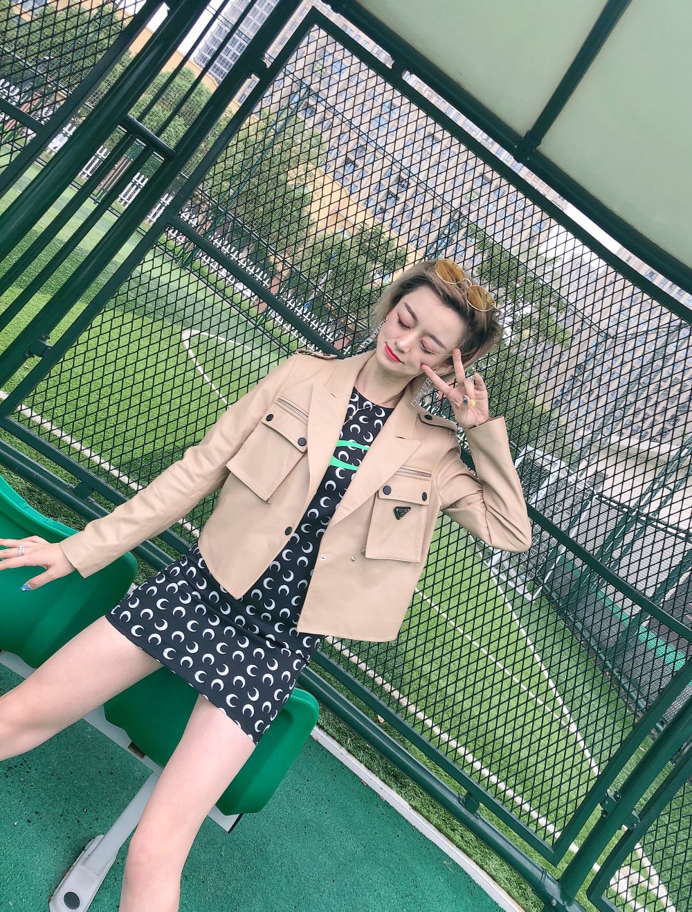 High-end Female Suit: Prada Sheepskin Shorts, Dustproof Bags, Various Sizes - 图片 3