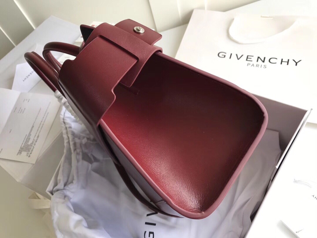 givenchy纪梵希Horizon平纹光面皮双手柄和长肩带搭配订制镀金五金配件内置活动手袋喔可拆卸超级