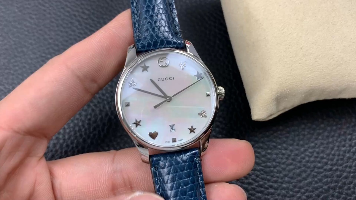 Gucci 古驰超薄女款贝壳表盘视频欣赏