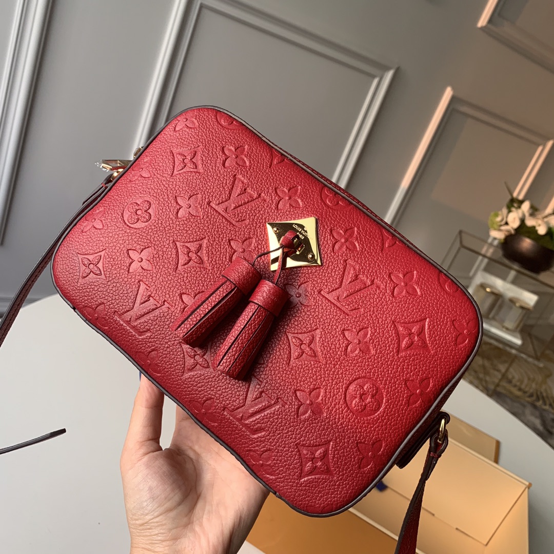 Louis Vuitton Bags Handbags Gold Red Empreinte​ Cowhide Spring Collection M44593