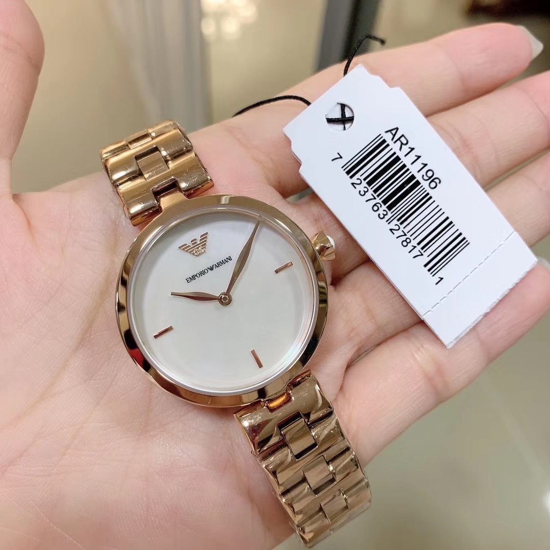 Armani 阿玛尼（ARMANI）石英女表型号AR11197 AR11196 玫瑰金色官网最新款
