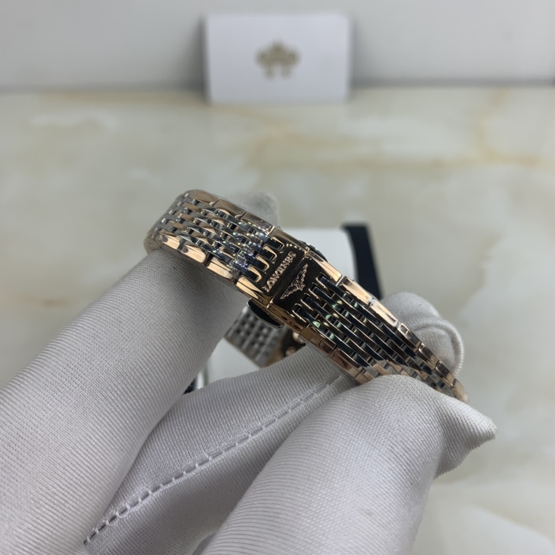 Longines 皇家 浪琴嘉岚系列女款间玫瑰金腕表