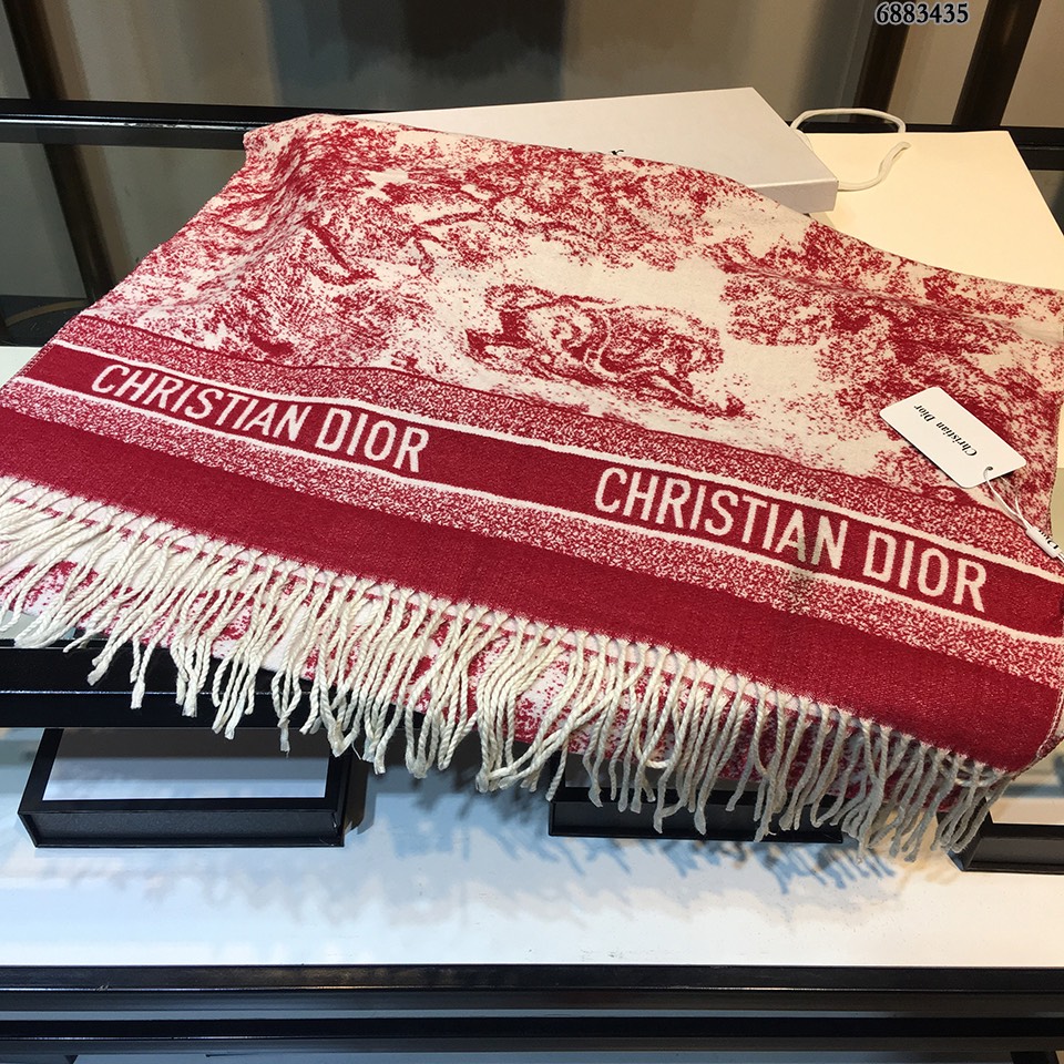 Dior披肩 CD動物印花長巾 70x180cmの豪華デザイン
