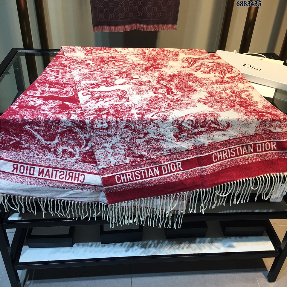 Dior披肩 CD動物印花長巾 70x180cmの豪華デザイン
