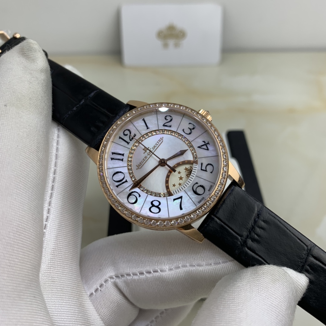 Cartier 皇家 积家约会系列贝壳表盘镶钻女款腕表